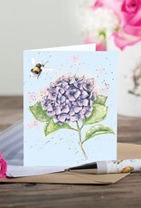 Wrendale Design CARD-HYDRANGEA GIFT ENCLOSURE