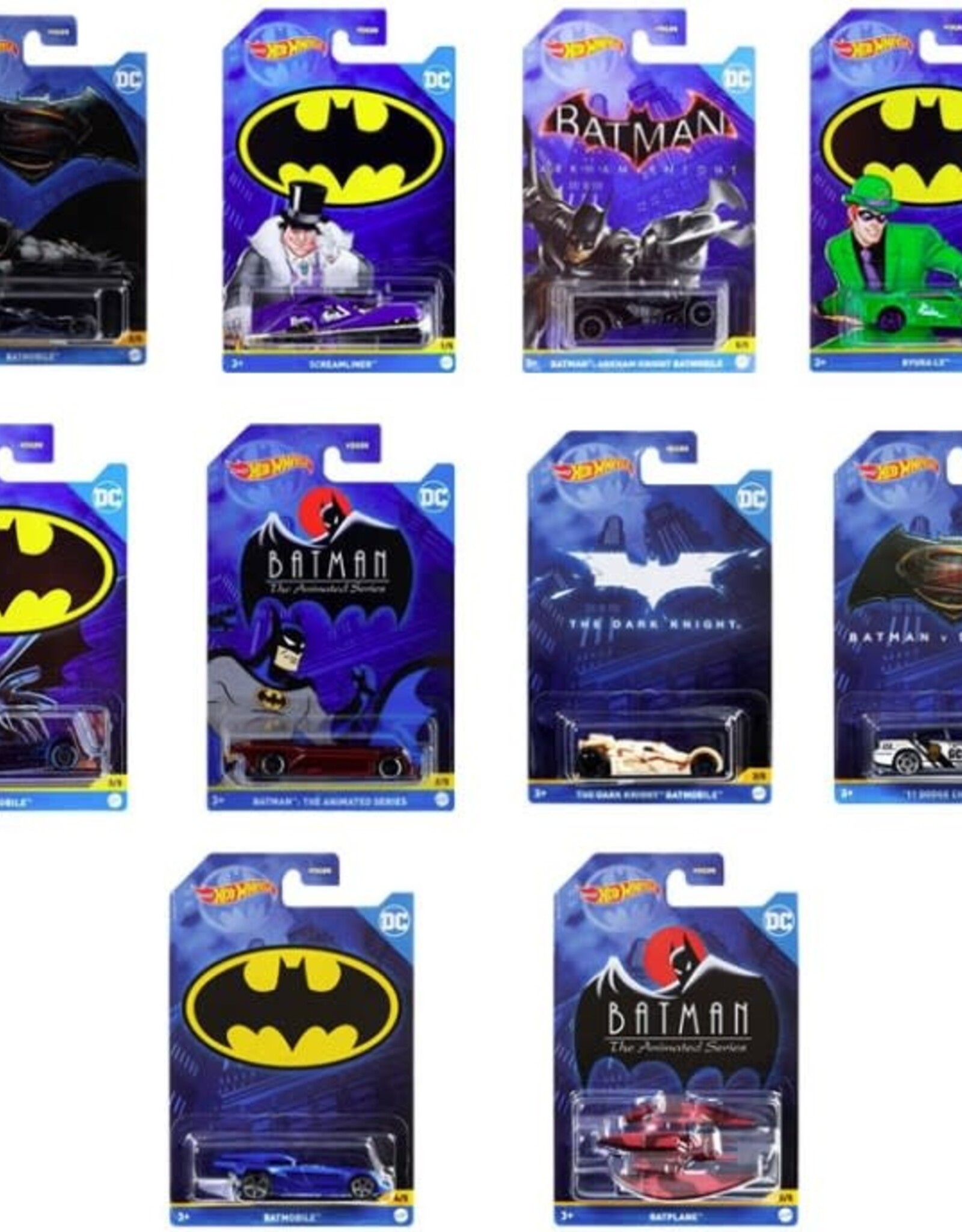 Hot Wheels DIE CAST Hot Wheels - Batman Themed Asst.