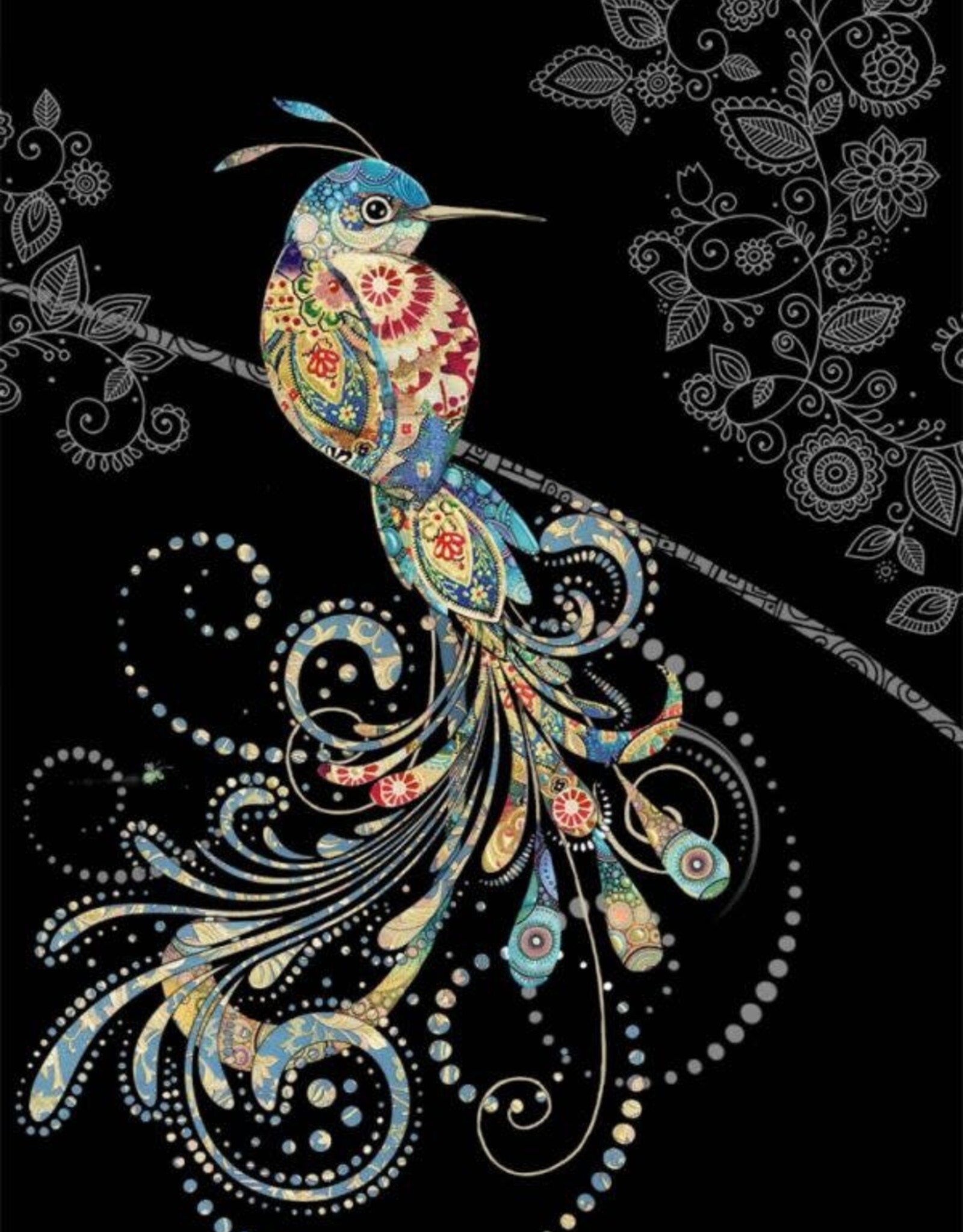 Bug Art Jewels Card - Bird - Blank 5” X 7”
