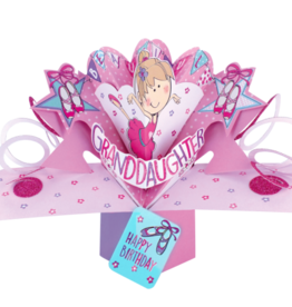 Incognito POP UP - GRANDDAUGHTER HAPPY BIRTHDAY - LITTLE GIRL (8.5" X 10")