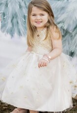 Great Pretenders Golden Glam Party Dress, Size 5-6