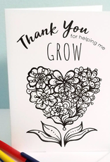 Crystal Salamon Thank you for helping me Grow - Colour Card