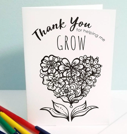 Crystal Salamon Thank you for helping me Grow - Colour Card