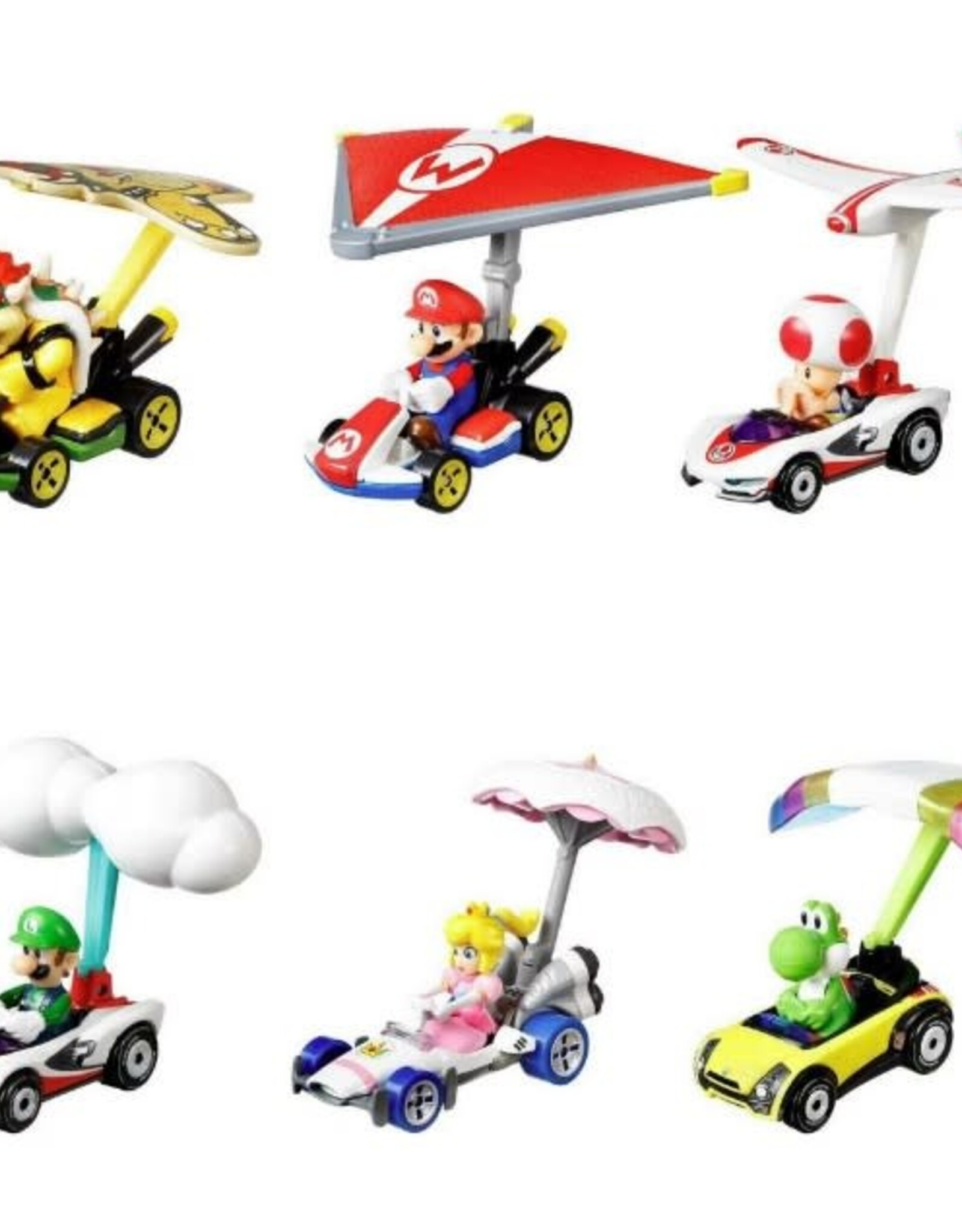 Hot Wheels DIE CAST Hot Wheels - Mario Kart With Glider - Asst.