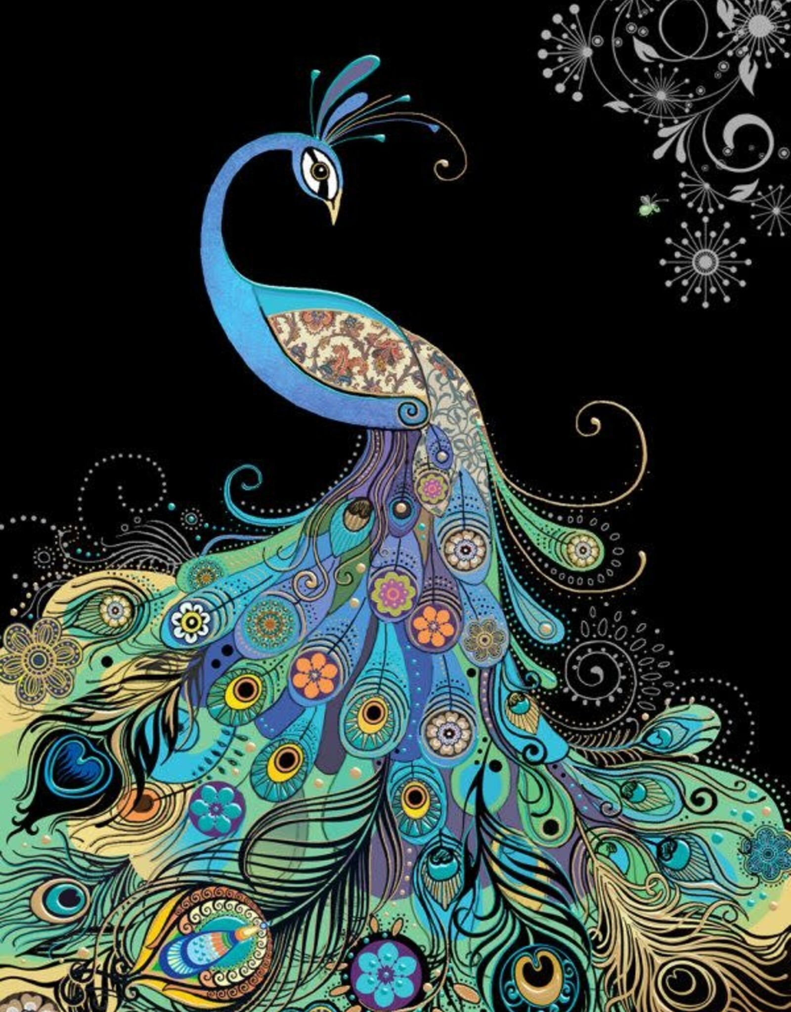 Bug Art Jewels - Blank - Peacock 5” x 7”