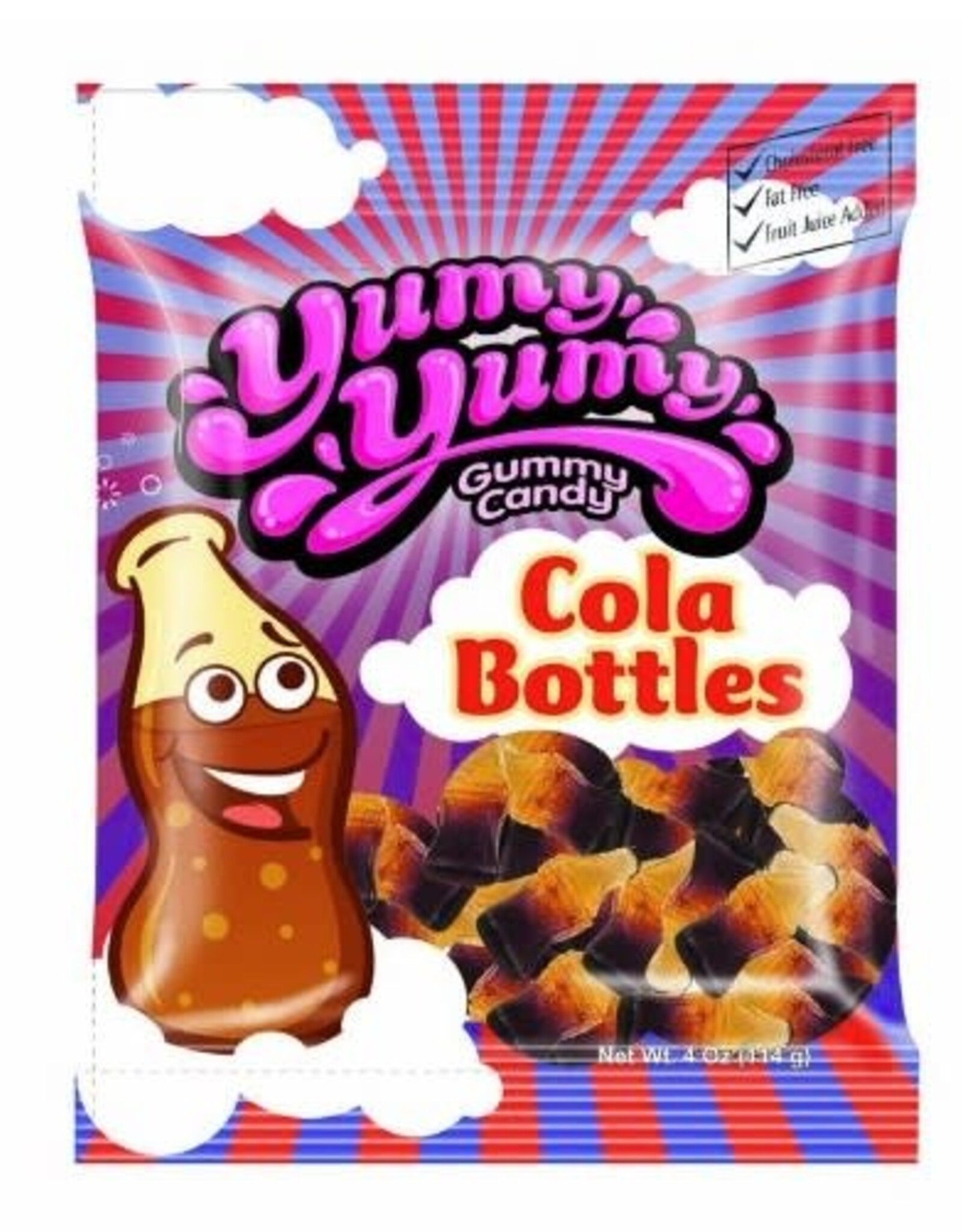 Yumy Yumy Yumy Yumy Cola Bottles Peg Bag 4oz