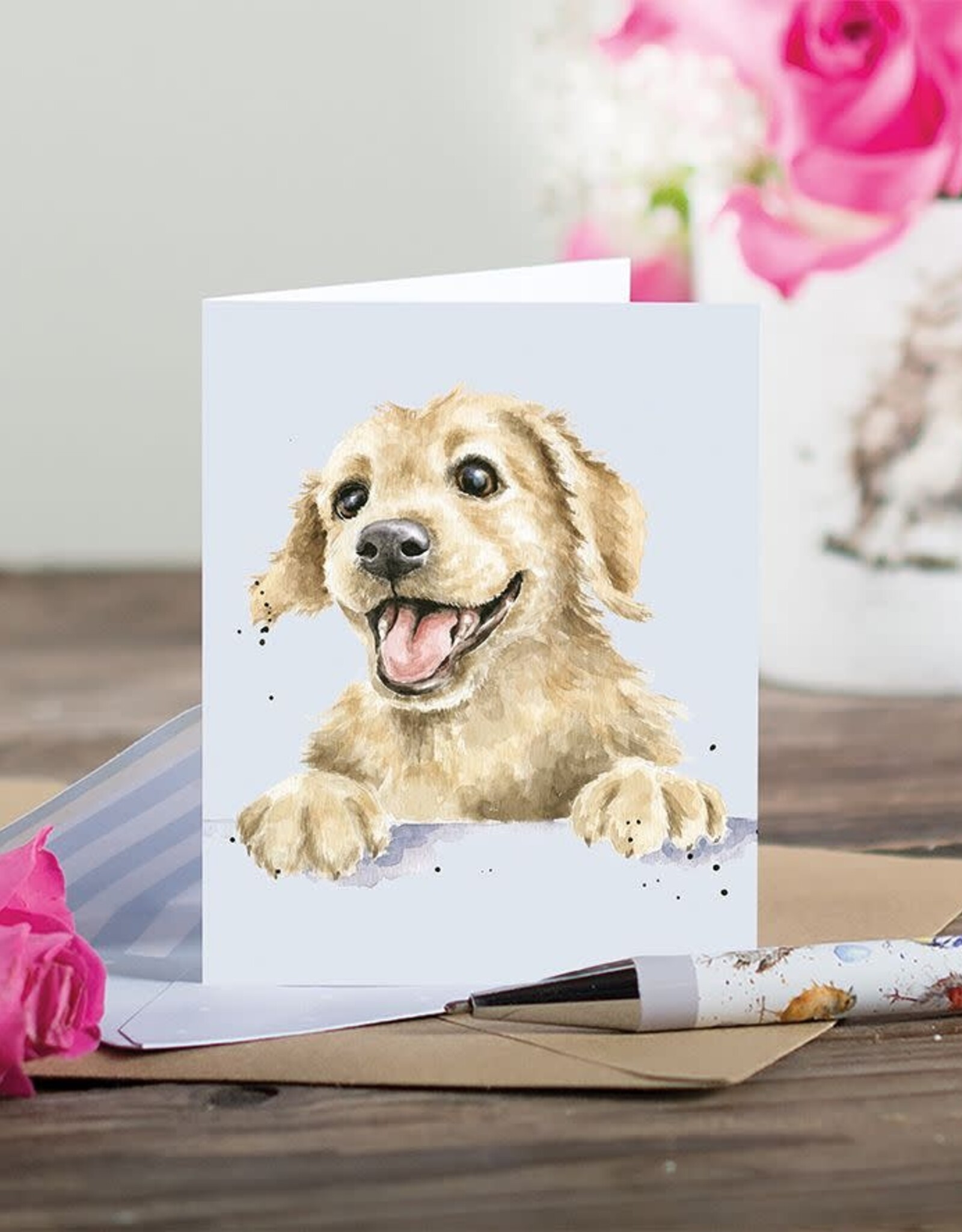 Wrendale Design Card-Golden Boy Gift Enclosure