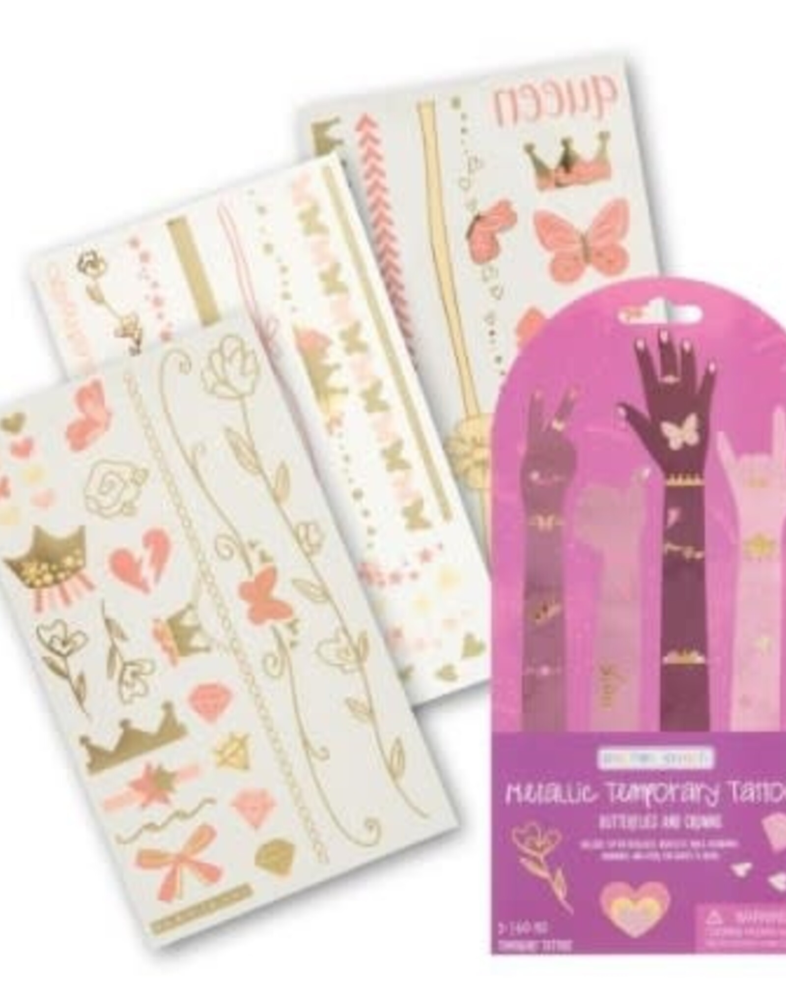 Stephen Joseph TEMPORARY TATTOOS METALLIC BUTTERFLIES