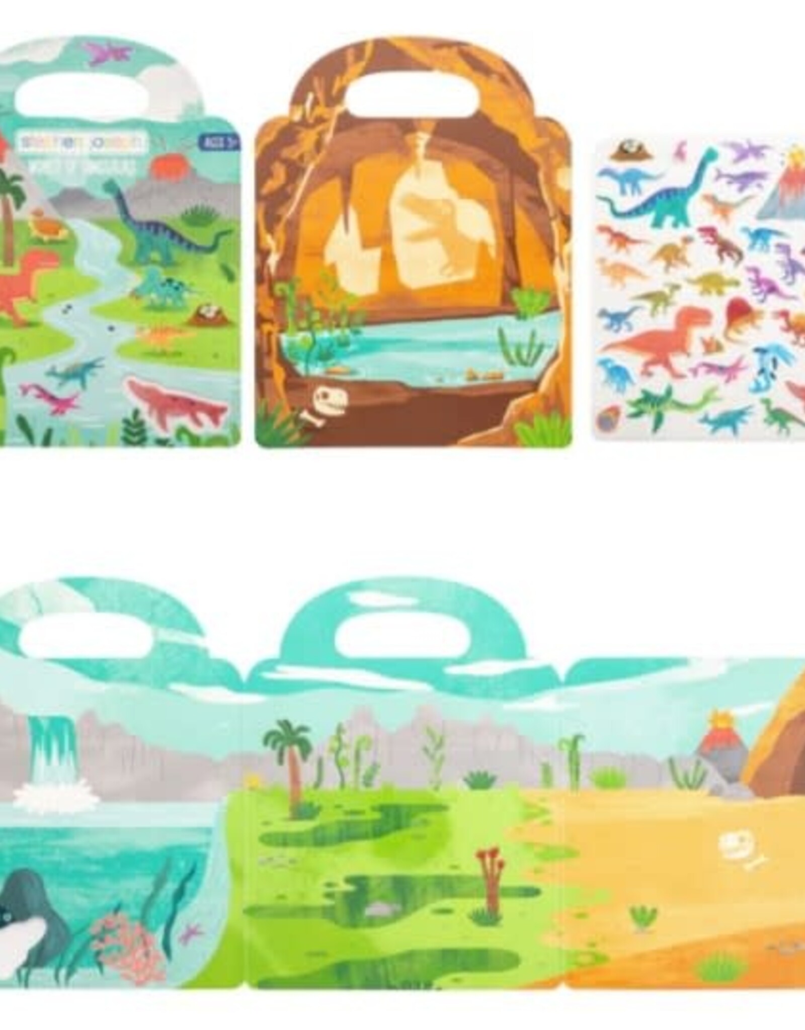 Stephen Joseph REUSABLE STICKER BOOKS DINO