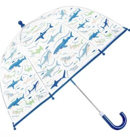 Stephen Joseph COLOR CHANGING CLEAR UMBRELLA SHARK