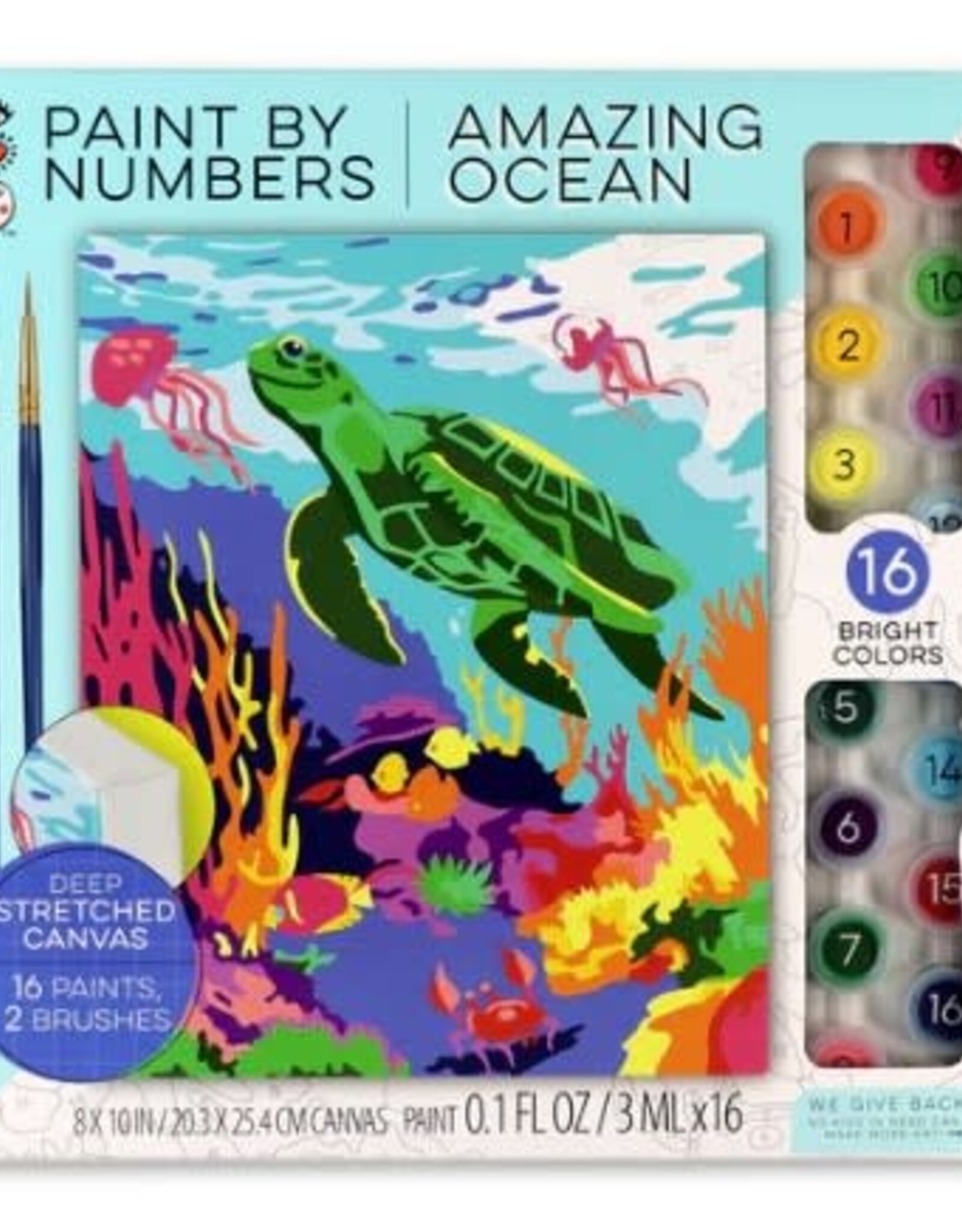 Bright Stripes Paint By Numbers - Amazing Ocean