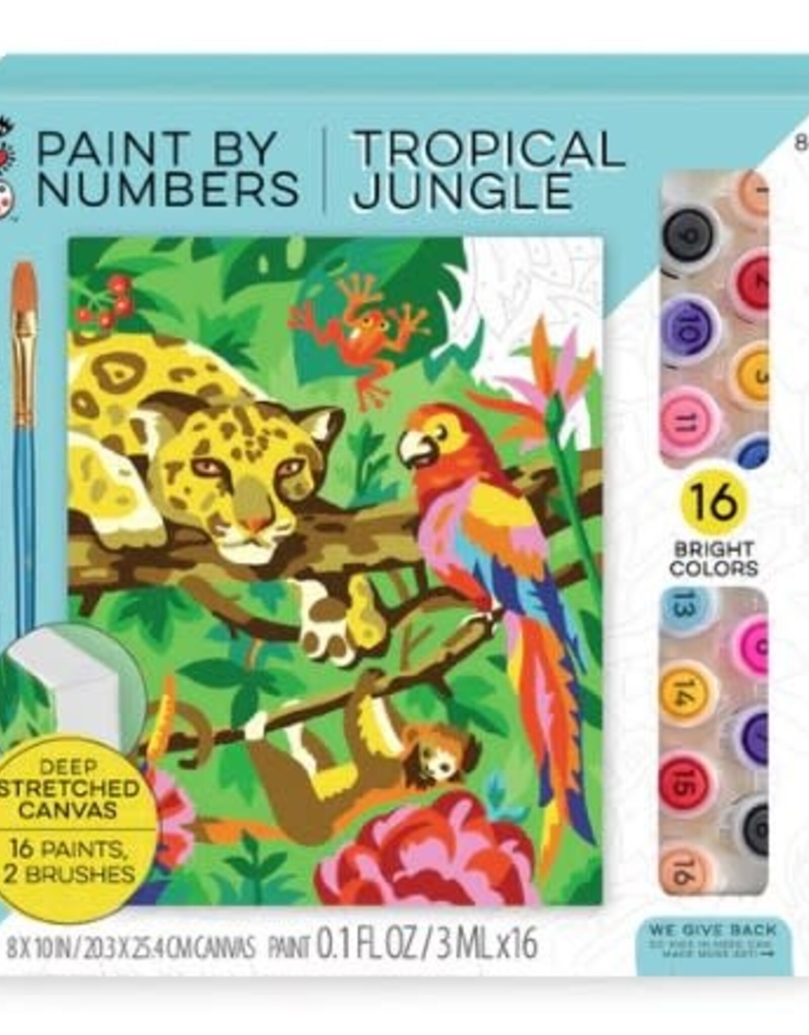 Bright Stripes Paint By Numbers - Tropical Jungle