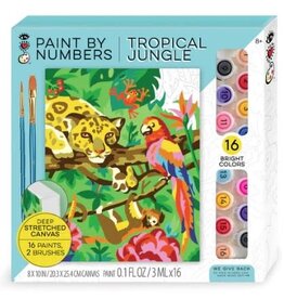 Bright Stripes Paint By Numbers - Tropical Jungle