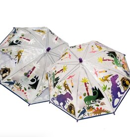 Floss & Rock Dino Transparent Colour Changing Umbrella