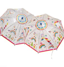 Floss & Rock Rainbow Fairy Transparent Colour Changing Umbrella