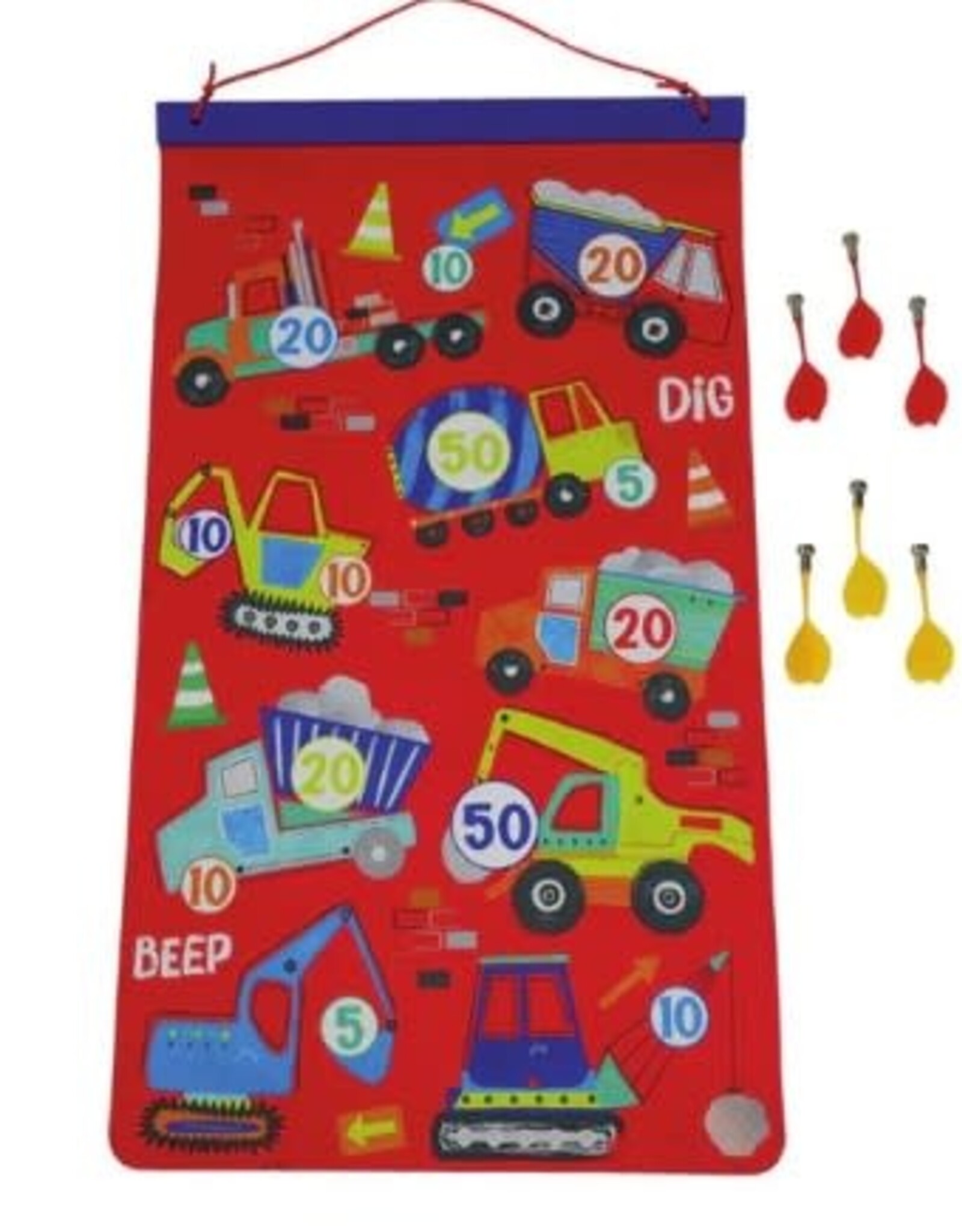 Floss & Rock CONSTRUCTION MAGNETIC DARTS BOARD