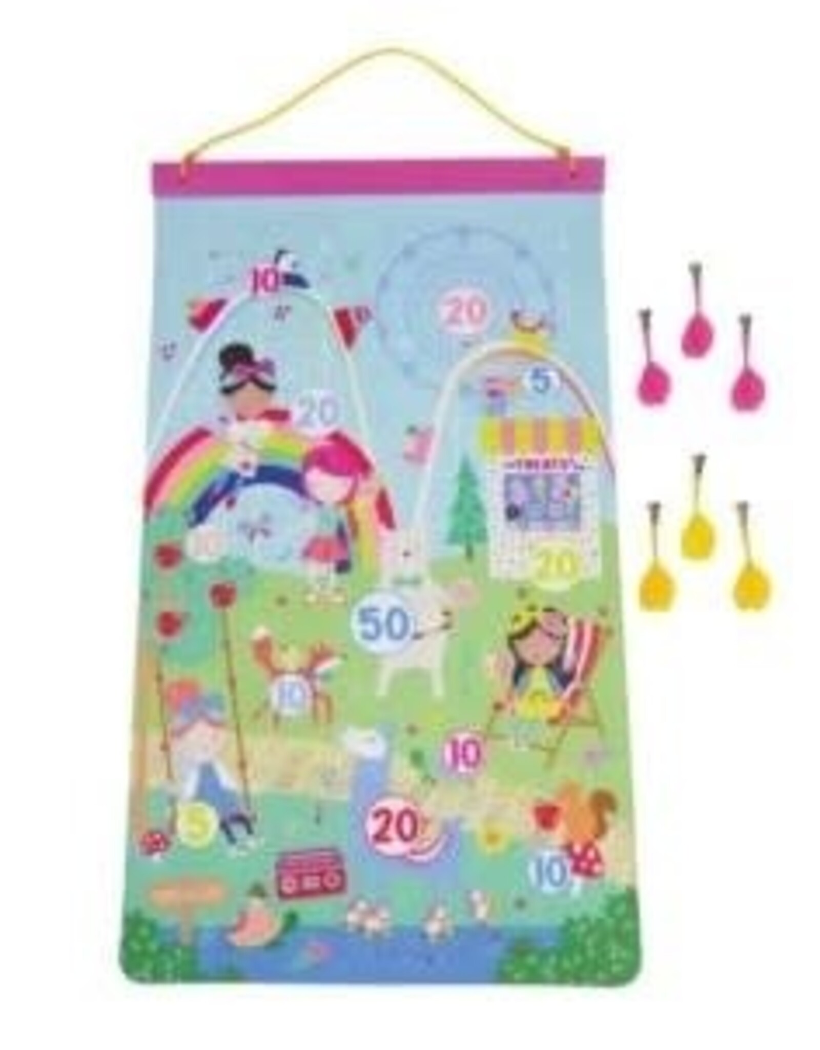Floss & Rock RAINBOW FAIRY MAGNETIC DARTS BOARD