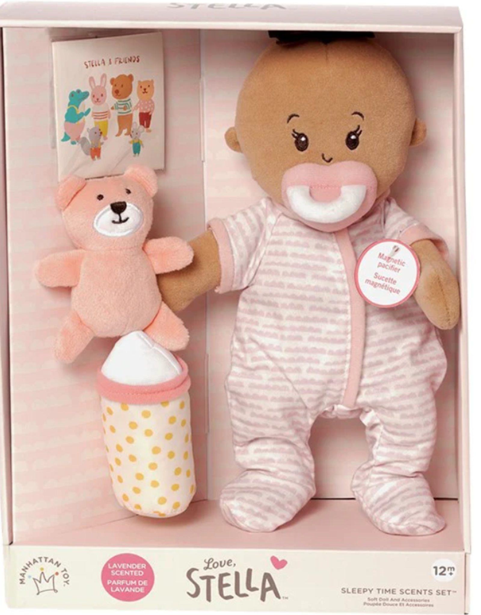 Manhattan Toy Love Stella Sleepy Time Set Beige Doll with Brown Tuft