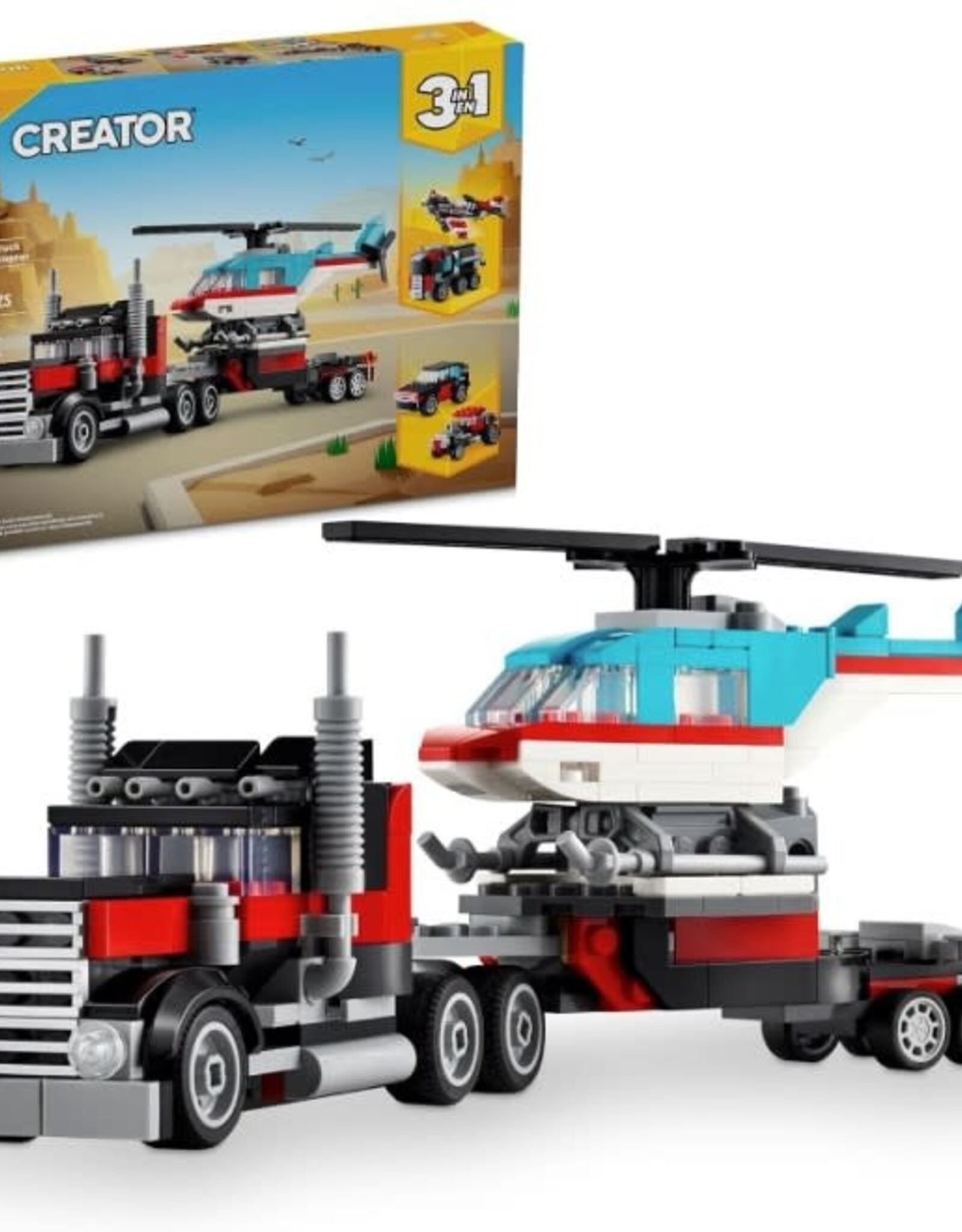 LEGO 31146 Flatbed Truck with Helicopter