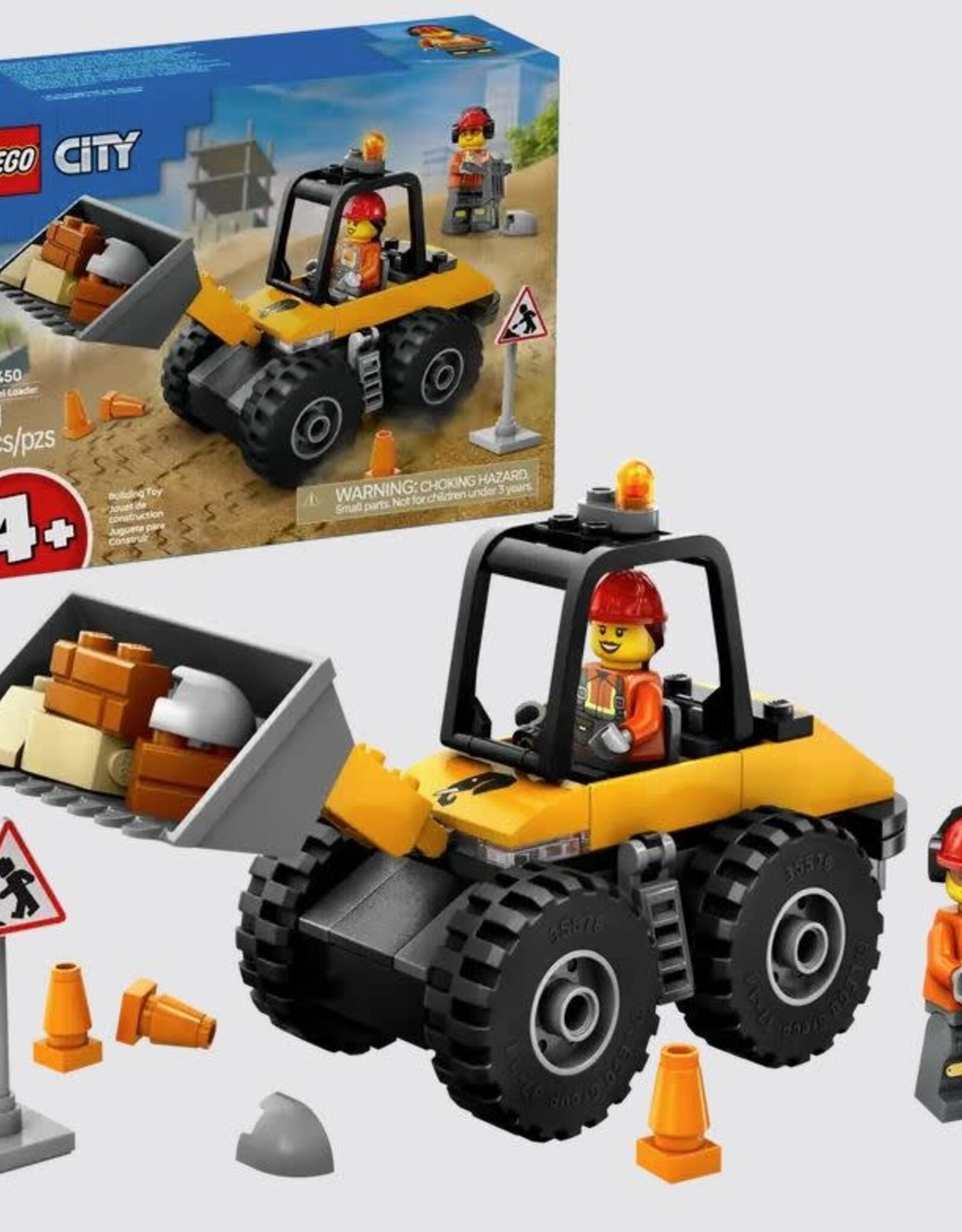 LEGO 60450 Yellow Construction Wheel Loader