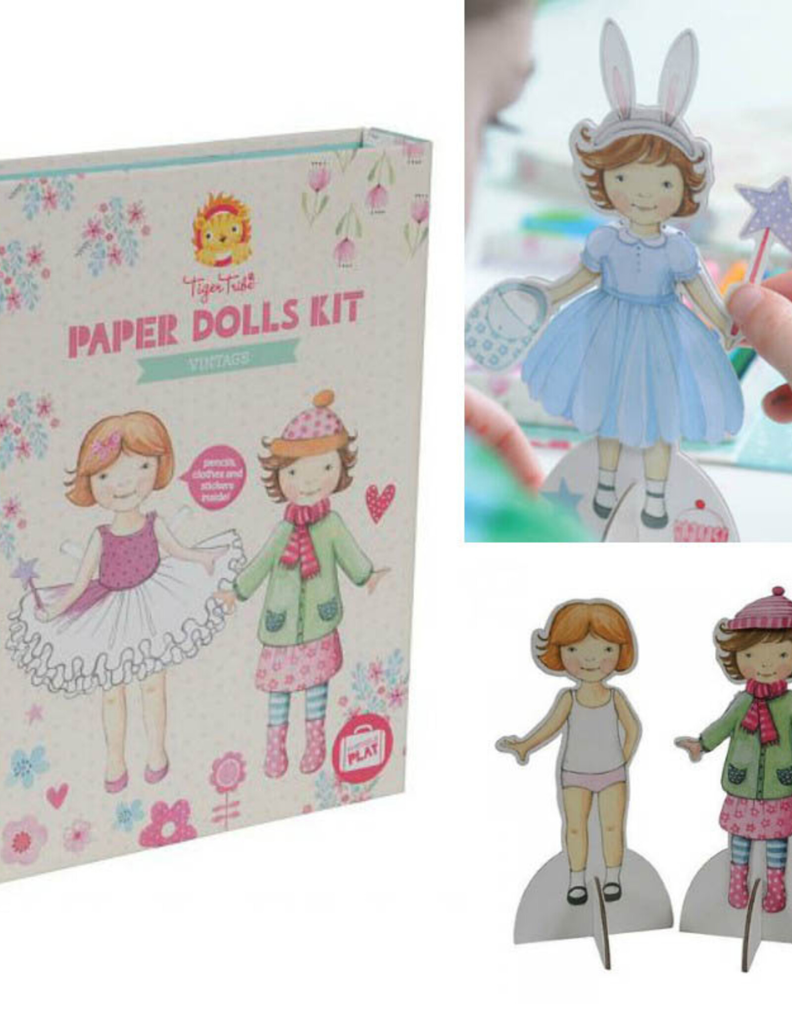 Tiger Tribe Paper Doll Kit - Vintage