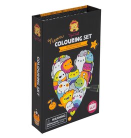 Tiger Tribe Neon Colouring Set - Glow Friends