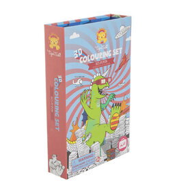 Tiger Tribe SCI FI FUN - 3D COLORING SET