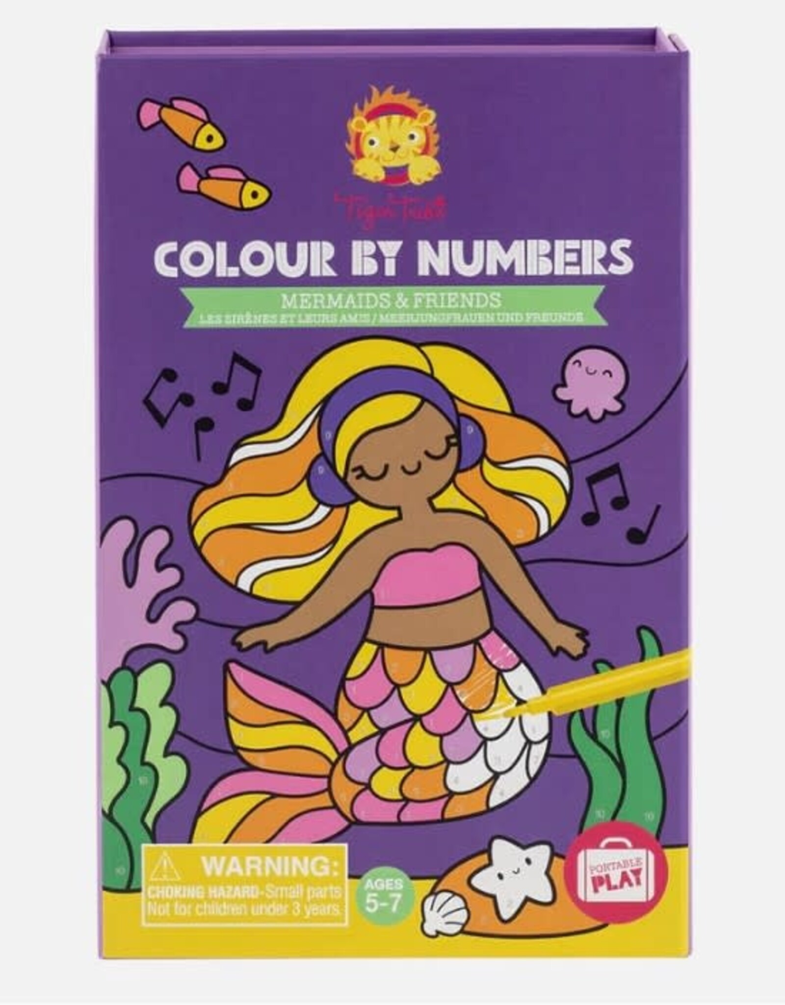 Tiger Tribe Colour by Numbers - Mermaids and Friends