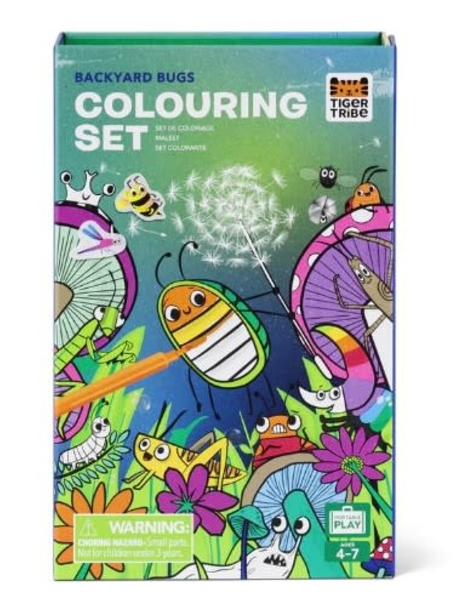 Tiger Tribe Colouring Set - Backyard Bugs