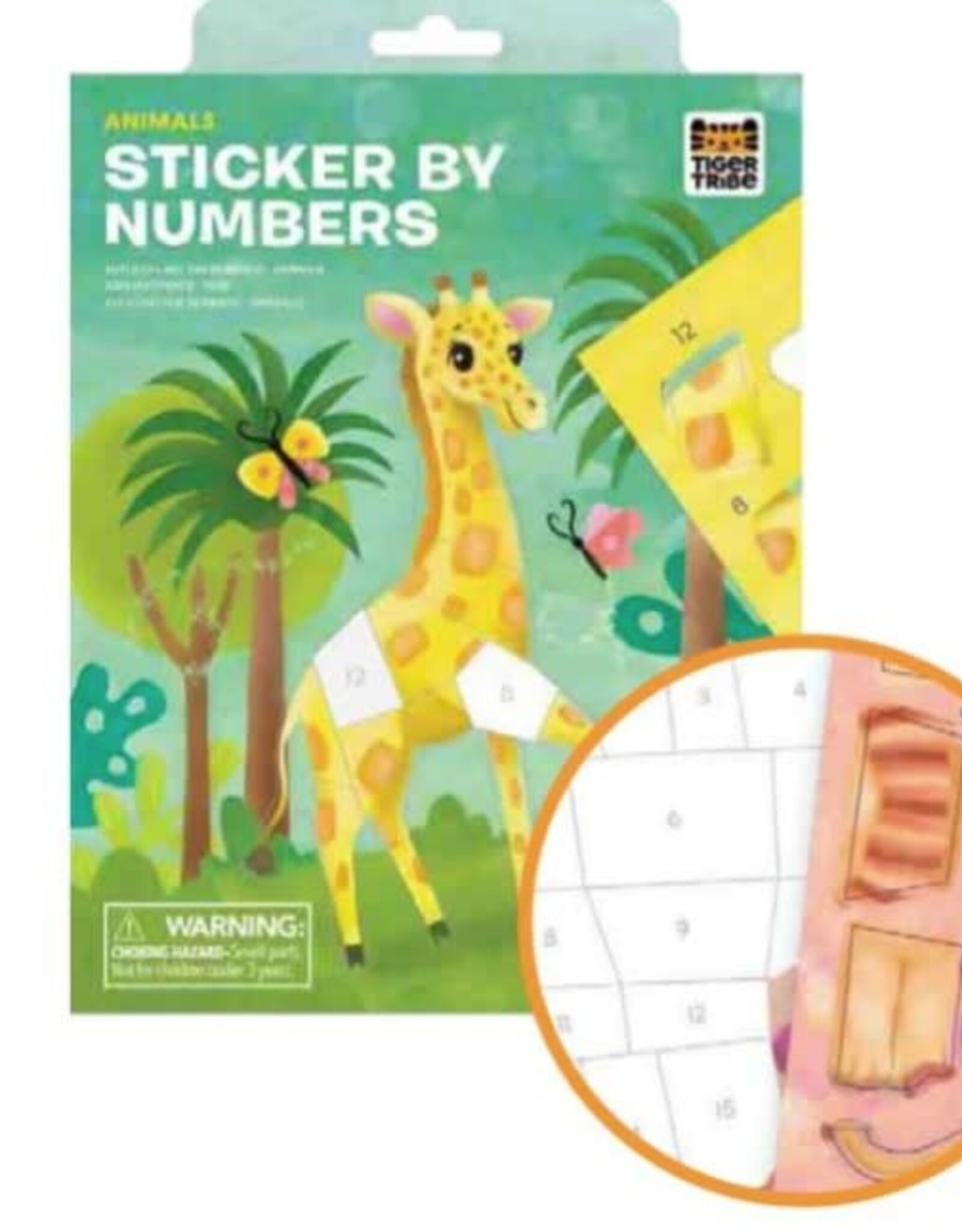 Tiger Tribe Sticker by Numbers - Animals
