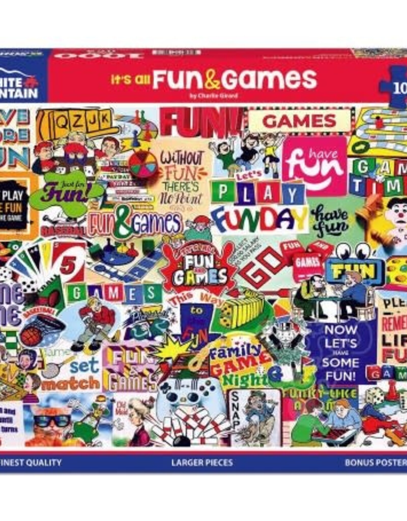 White Mountain It's All Fun & Games 1000pc