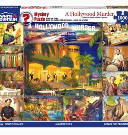 White Mountain Hollywood Murder - Mystery Puzzle 1000pc