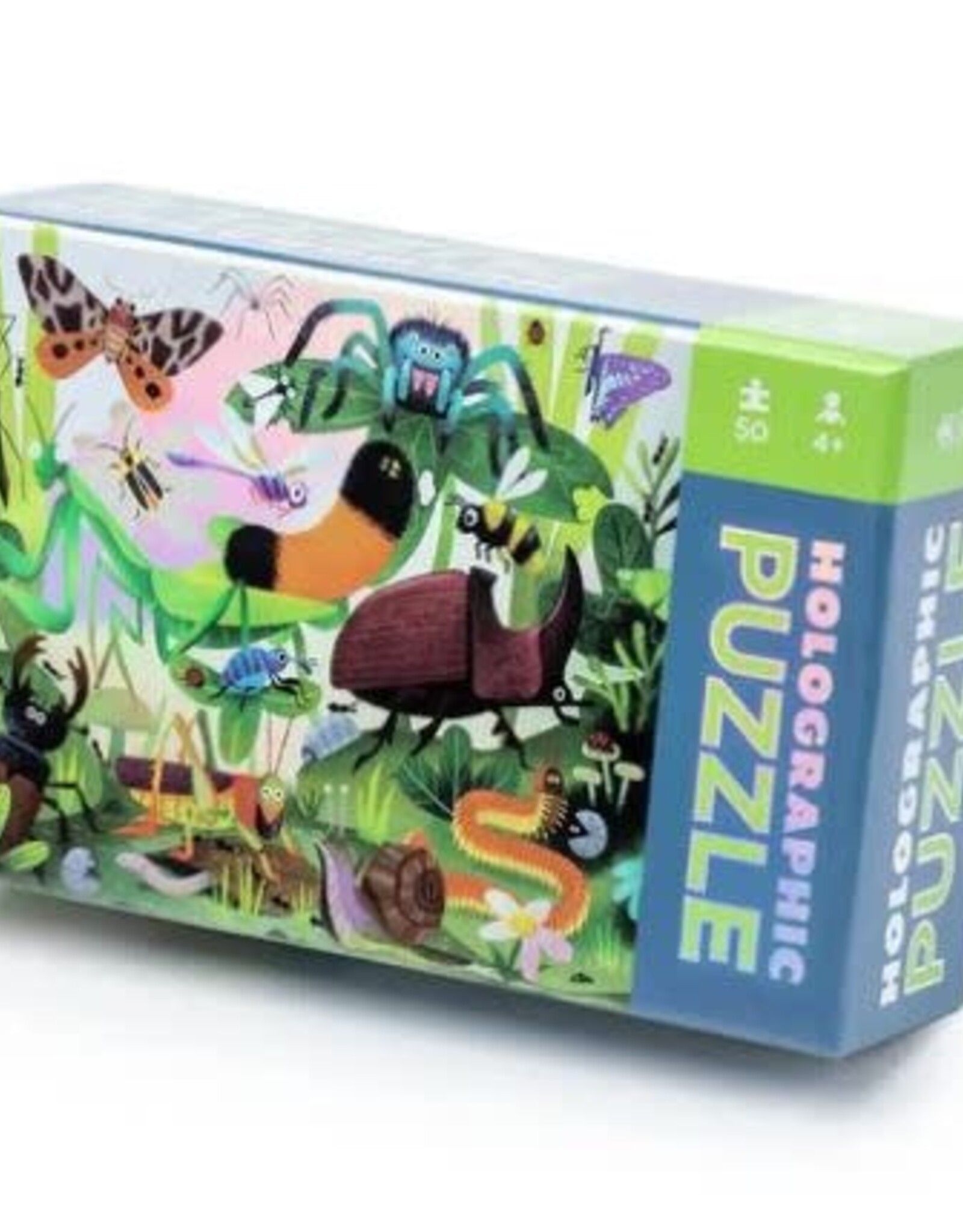 Crocodile Creek Holographic Foil Puzzle 50 Pc/Backyard Bugs