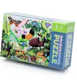 Crocodile Creek Holographic Foil Puzzle 50 Pc/Backyard Bugs