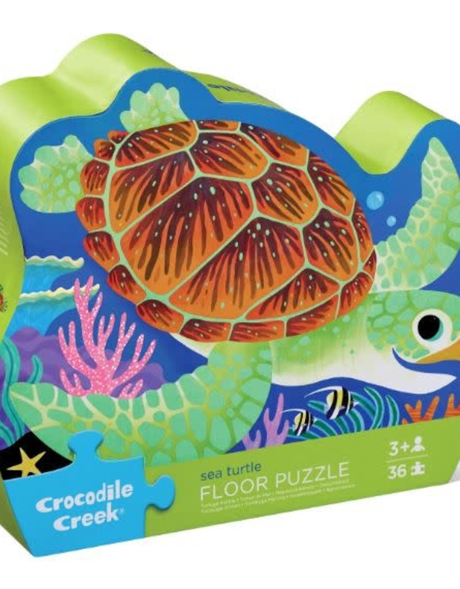 Crocodile Creek 36-pc Foil Puzzle/Sea Turtle