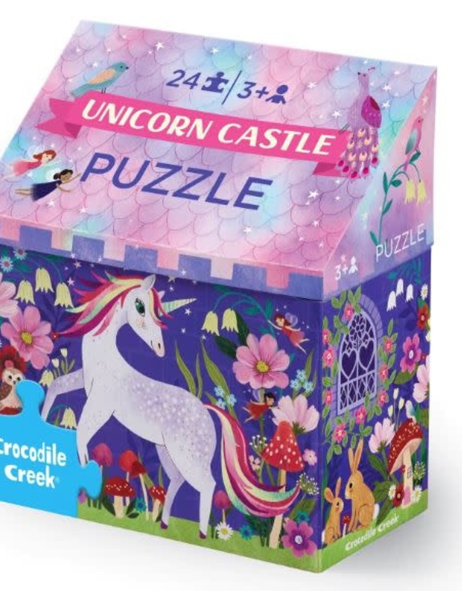 Crocodile Creek 24 Pc Puzzle/Unicorn Castle
