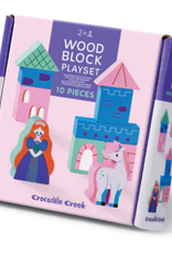 Crocodile Creek Build & Play Mini Wood Blocks/Princess Palace