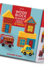 Crocodile Creek Build & Play Mini Wood Blocks/Busy City