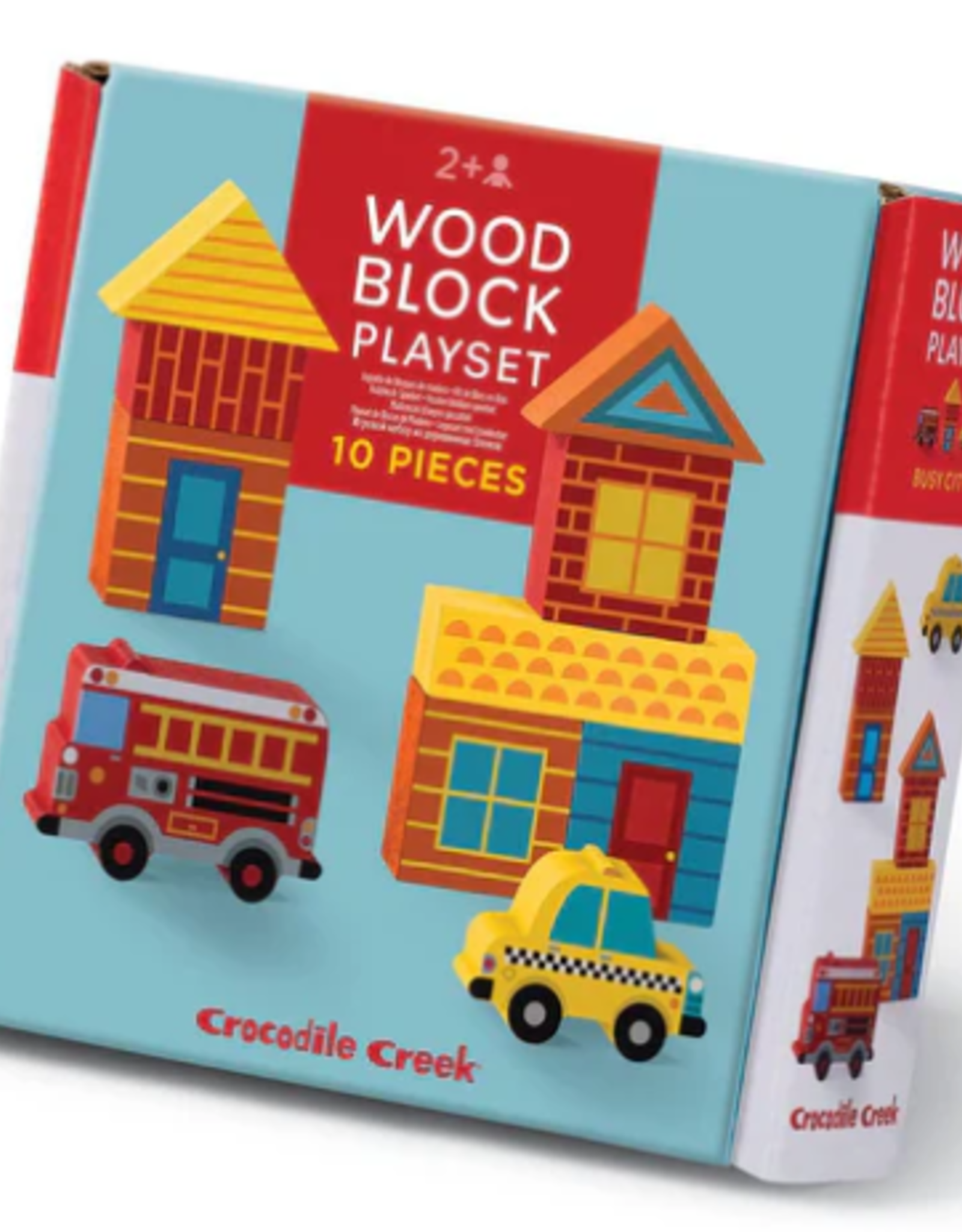 Crocodile Creek Build & Play Mini Wood Blocks/Busy City