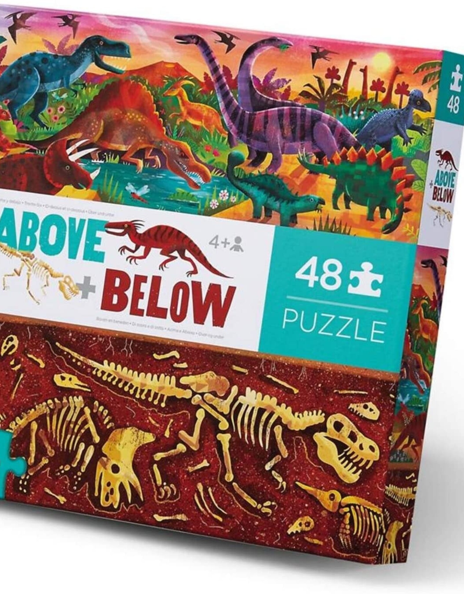 Crocodile Creek 48-pc Above & Below/Dinosaur World