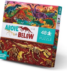 Crocodile Creek 48-pc Above & Below/Dinosaur World