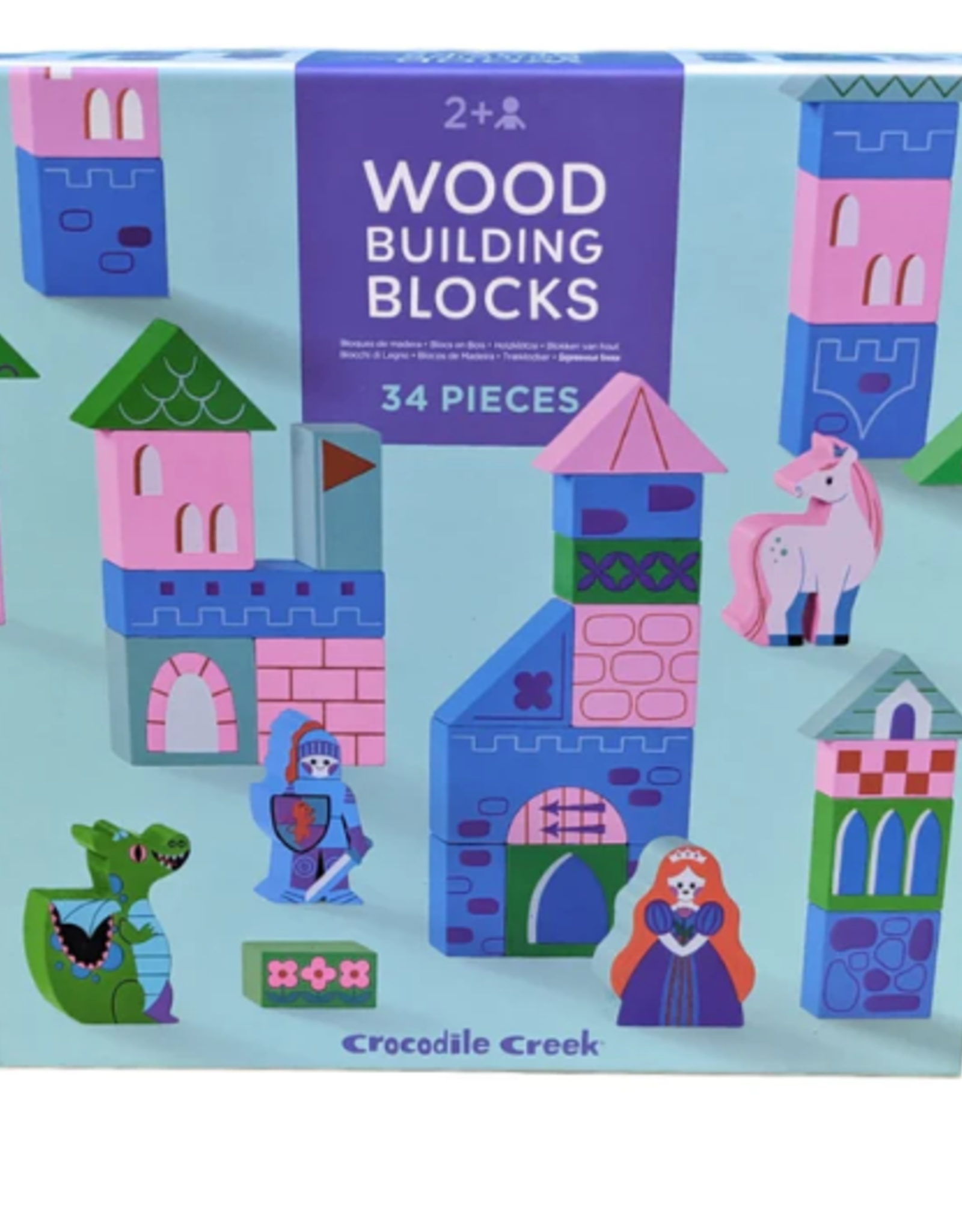 Crocodile Creek Build & Play Wood Blocks/Princess Palace