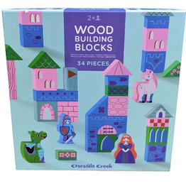 Crocodile Creek Build & Play Wood Blocks/Princess Palace