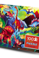 Crocodile Creek 100 Pc Holographic Puzzle/Dinosaur World