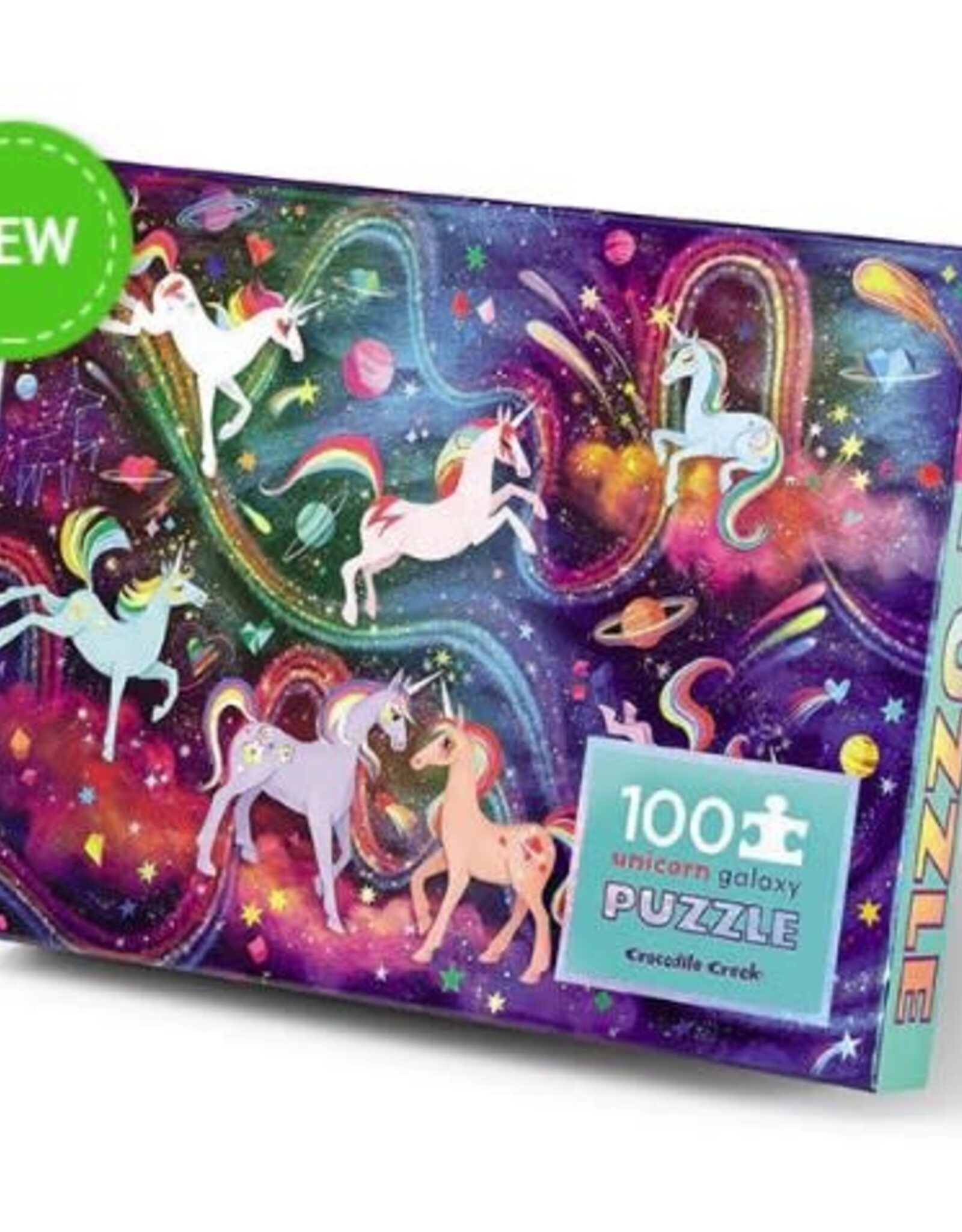 Crocodile Creek 100-Pc Holographic Puzzle/Unicorn Galaxy
