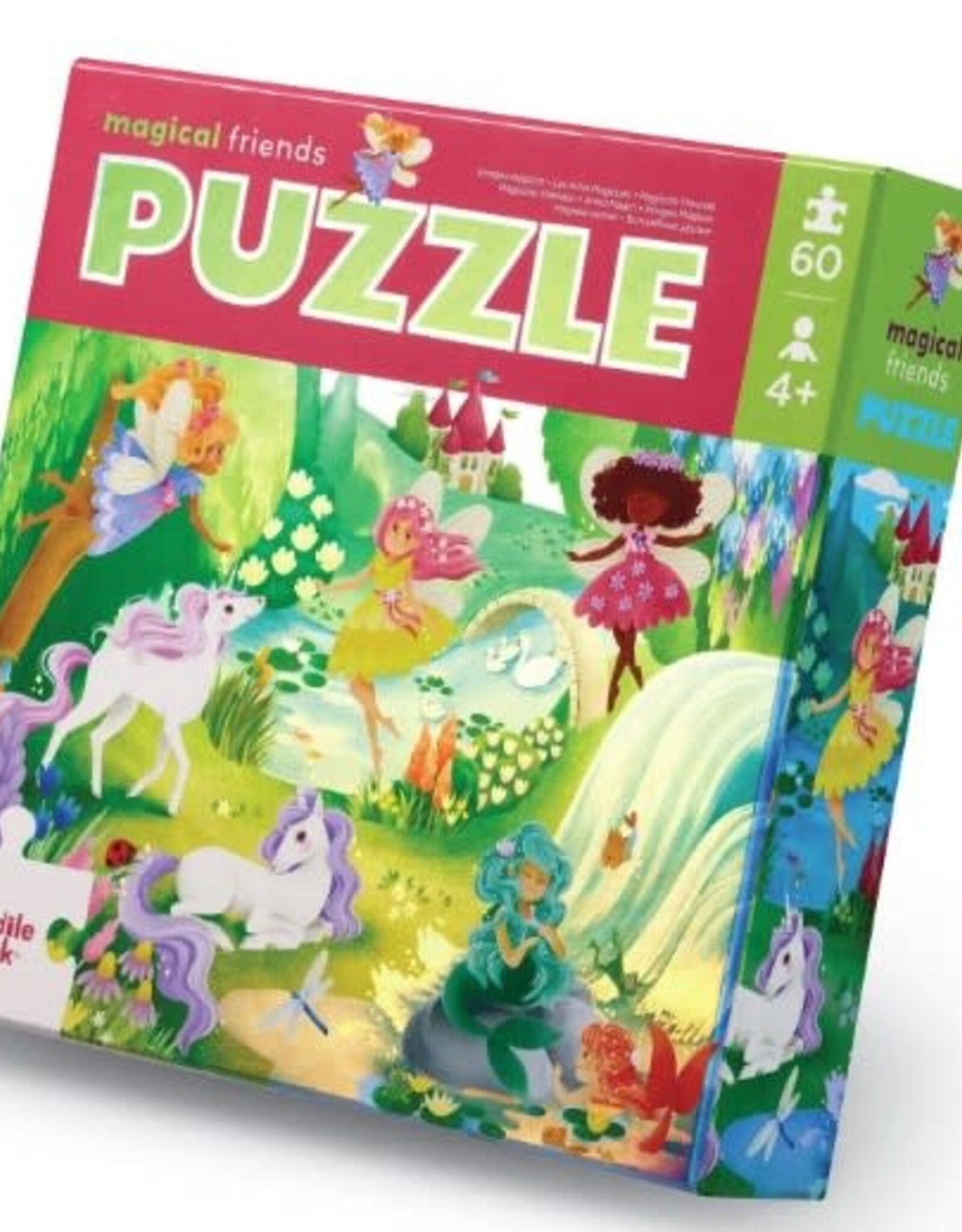 Crocodile Creek 60-pc Holographic Puzzle/Magical Friends