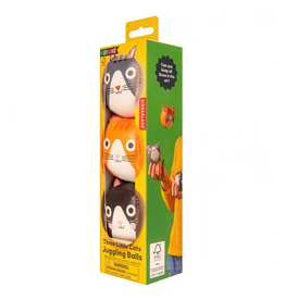 Kikkerland Kidoki Three Cats Juggling Balls