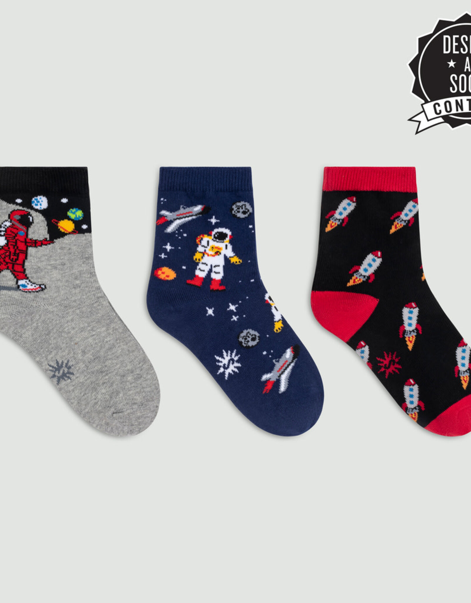 Sock It To Me Junior Crew Pack - Moon Walk In The Morning