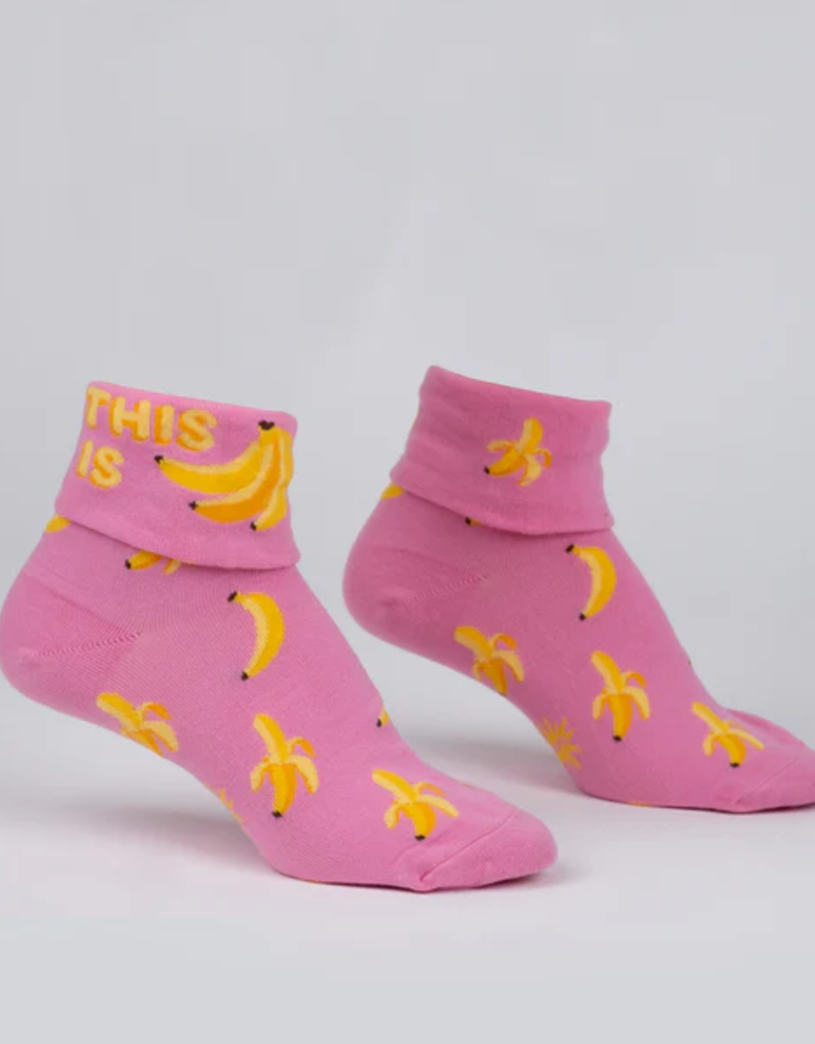 Sock It To Me Turn Cuff Crew - This Is Bananas