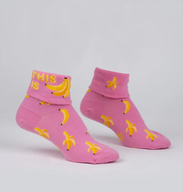 Sock It To Me Turn Cuff Crew - This Is Bananas
